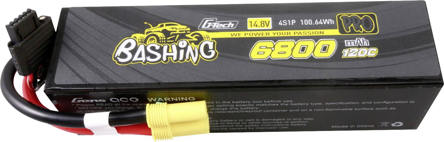 Gens ace Pack de batterie (LiPo) 14.8 V 6800 mAh hardcase EC5