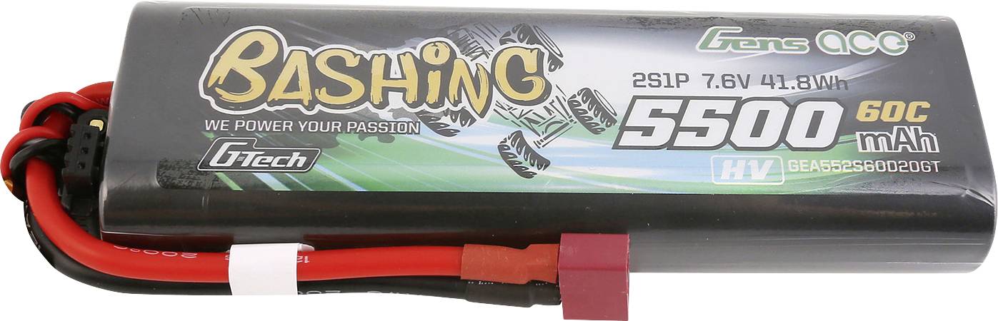 Gens ace Pack de batterie (LiPo) 7.6 V 5500 mAh hardcase fiche T mâle