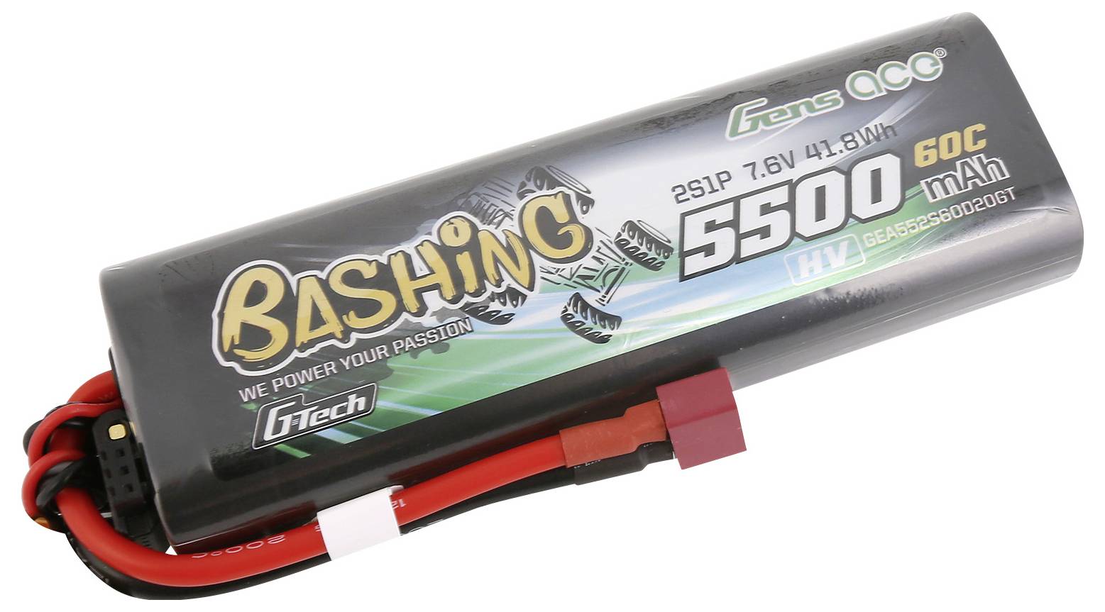 Gens ace Pack de batterie (LiPo) 7.6 V 5500 mAh hardcase fiche T mâle