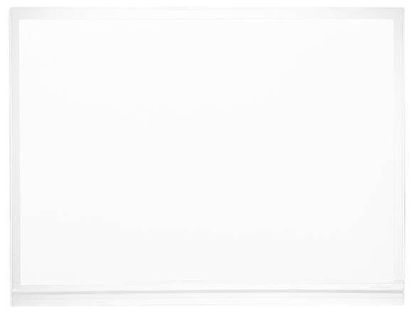 Un tableau blanc vide.