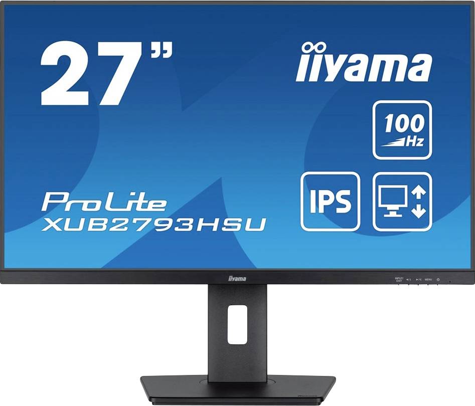 Moniteur LED Iiyama ProLite XUB2793HSU-B7 CEE E (A - G) 68.6 cm 27 pouces 1920 x 1080 pixels 16:9 1 ms HDMI™, DisplayPort, casque