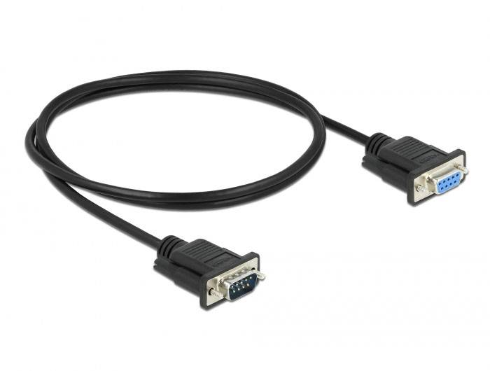 Câble VGA avec fiches mâles aux deux extrémités, adapté pour les connexions informatiques.