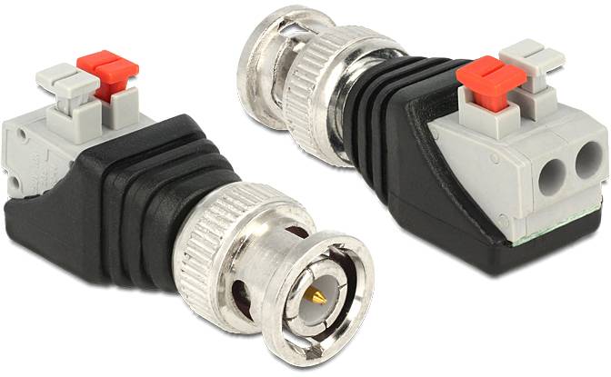 Delock série Adaptateur [1x BNC - 1x prise femelle] noir, argent