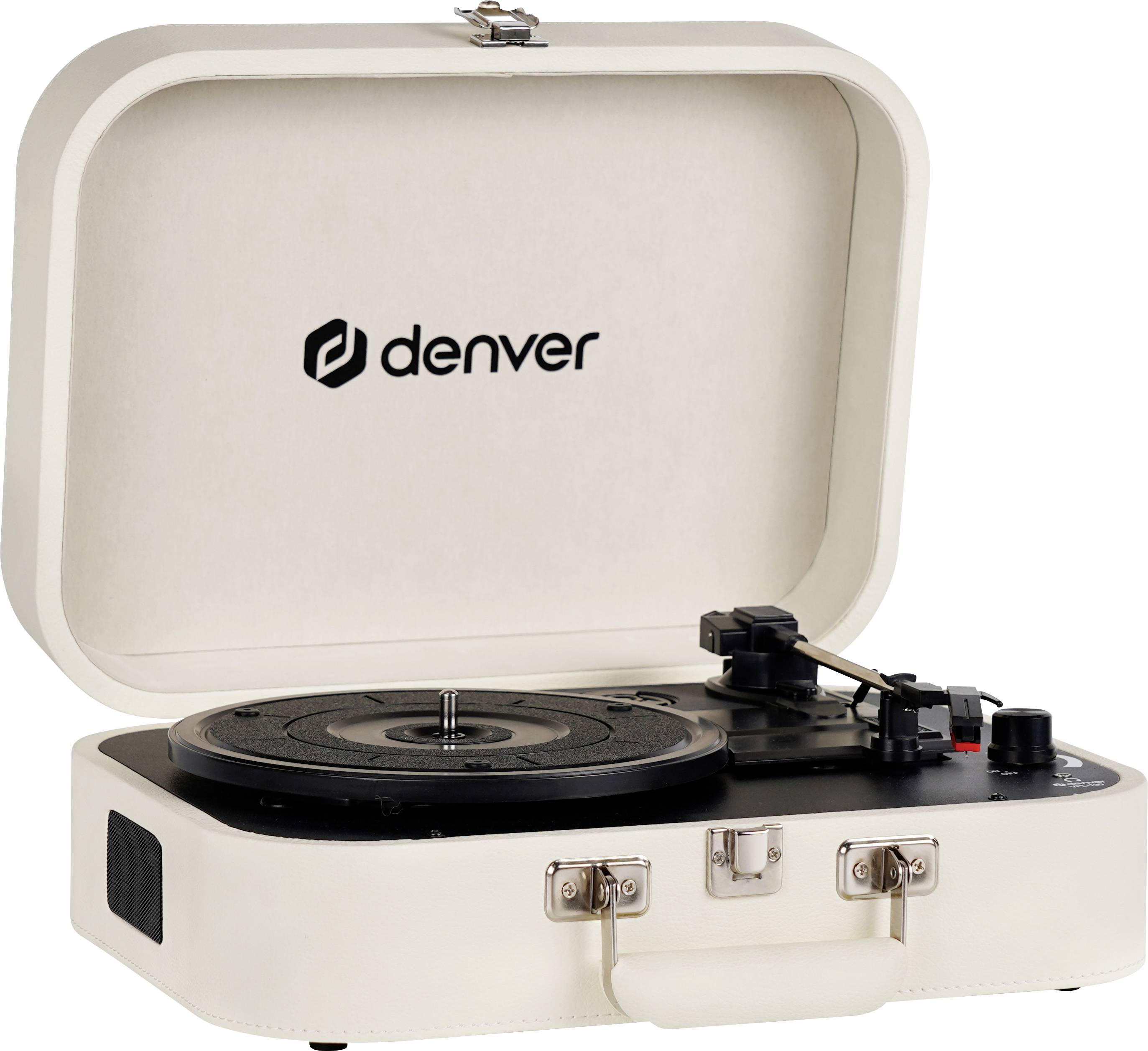 Denver VPL-130 Platine USB blanc crème