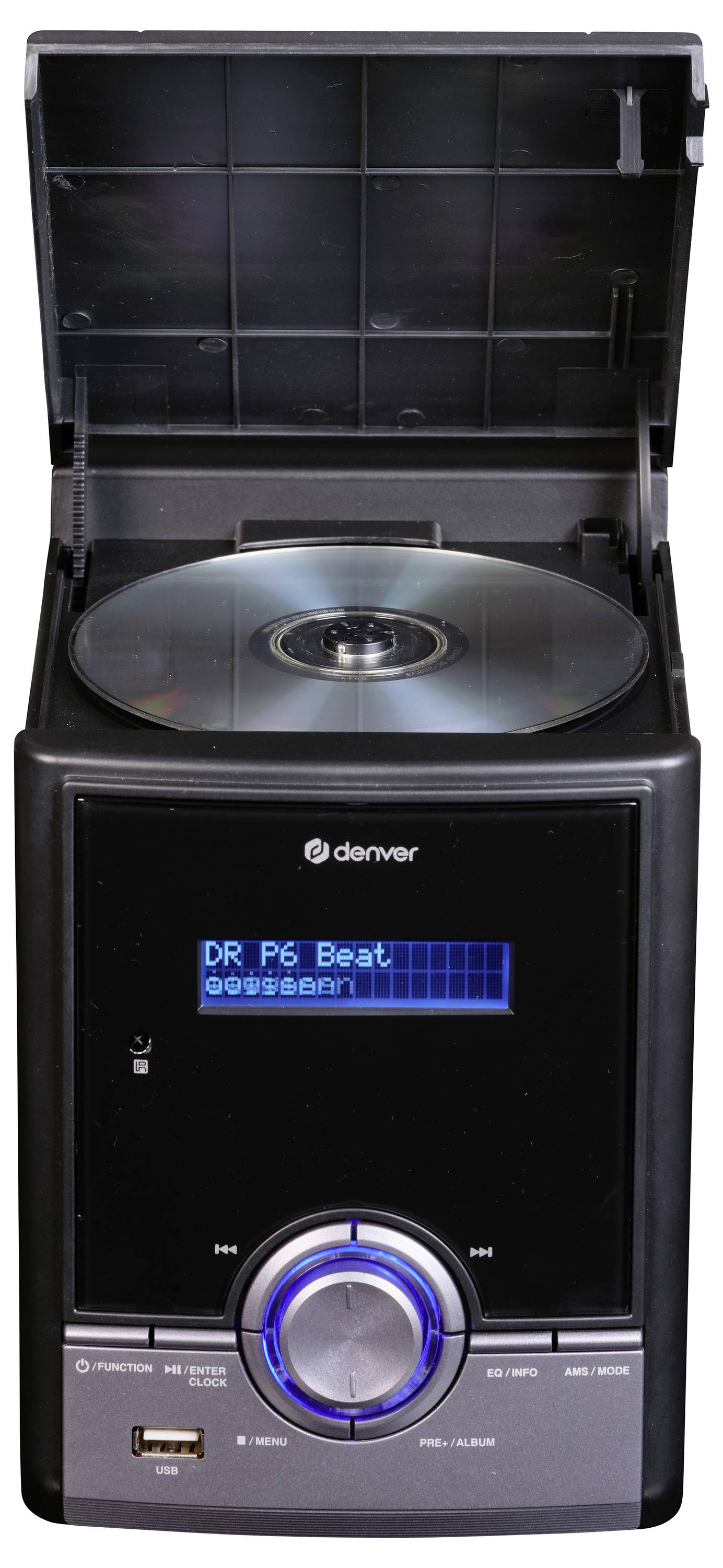 Denver MDA-285 Chaîne stéréo DAB+, FM, CD, Bluetooth, MP3, 2 x 5 W noir
