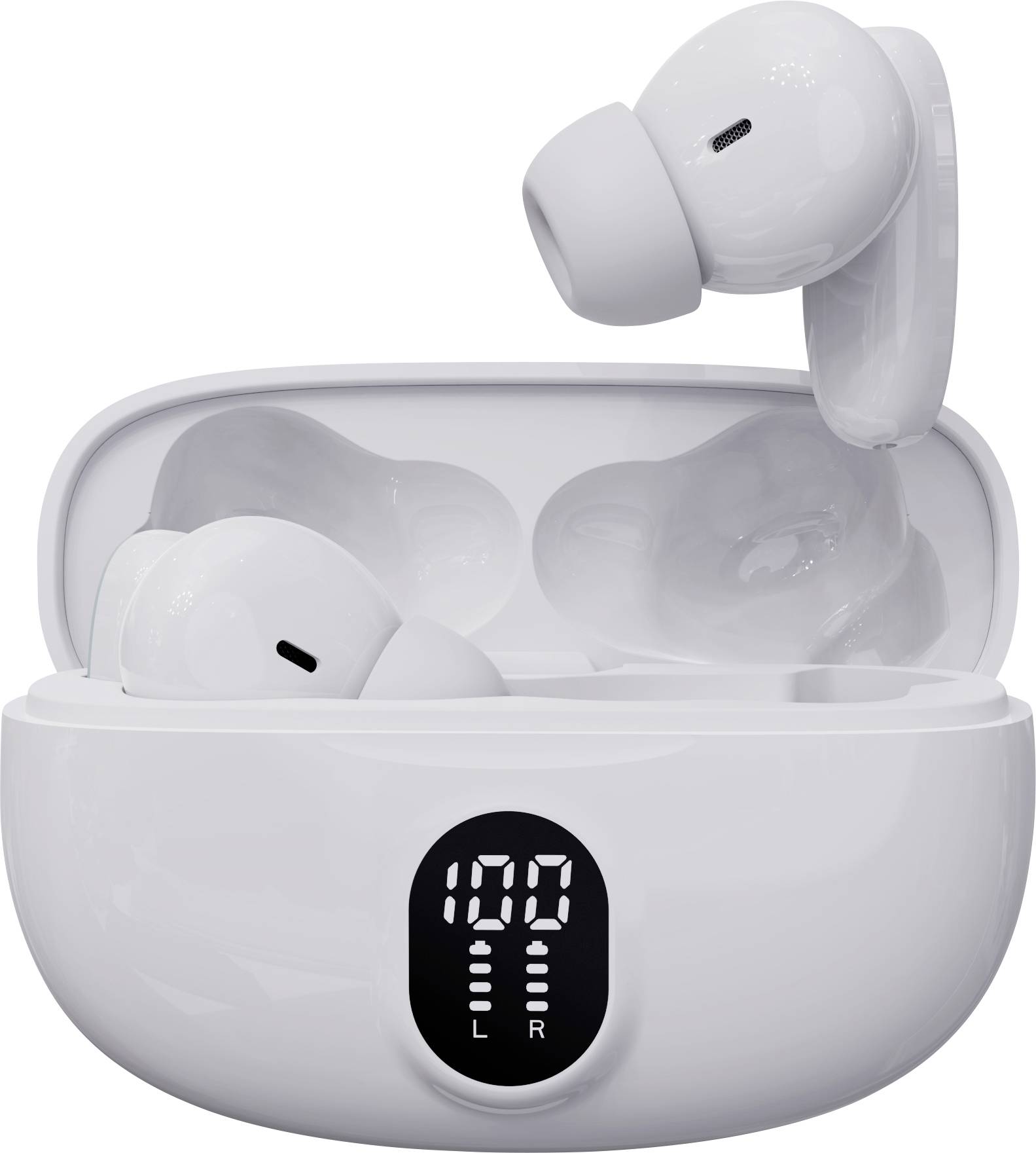 Denver TWE-57W WHITE Écouteurs intra-auriculaires Bluetooth Stereo blanc téléphone portable
