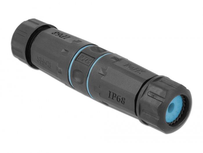 Delock RJ45 réseau informatique Adaptateur [1x RJ45 femelle - 1x RJ45 femelle] noir