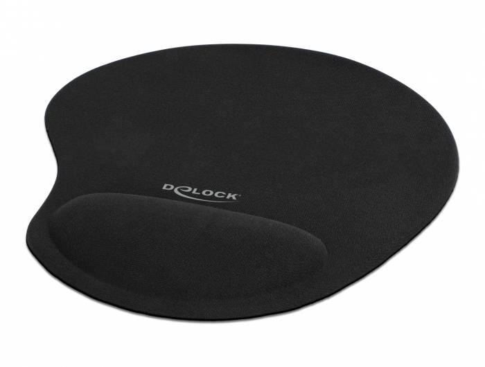 Delock 12040 Tapis de souris avec repose-poignet noir