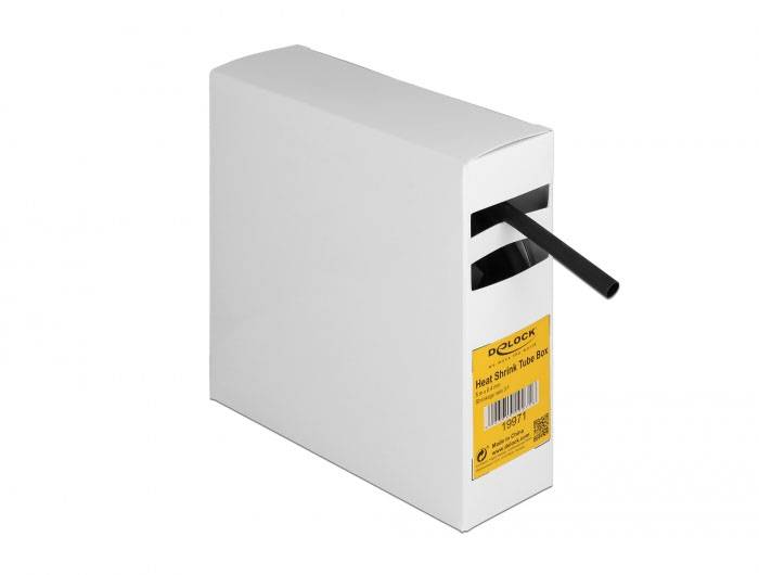 Delock 19971 Gaine thermorétractable noir 6 mm Taux de retreint:3:1 1 pc(s)