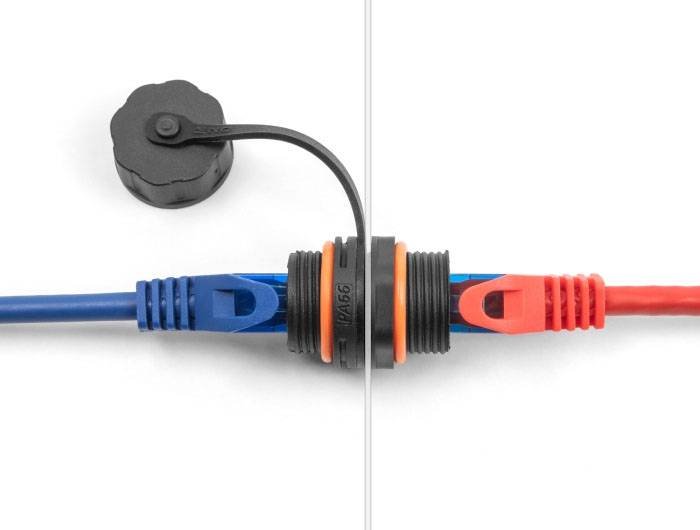 Delock RJ45 réseau informatique Adaptateur [1x RJ45 femelle - 1x RJ45 femelle] noir