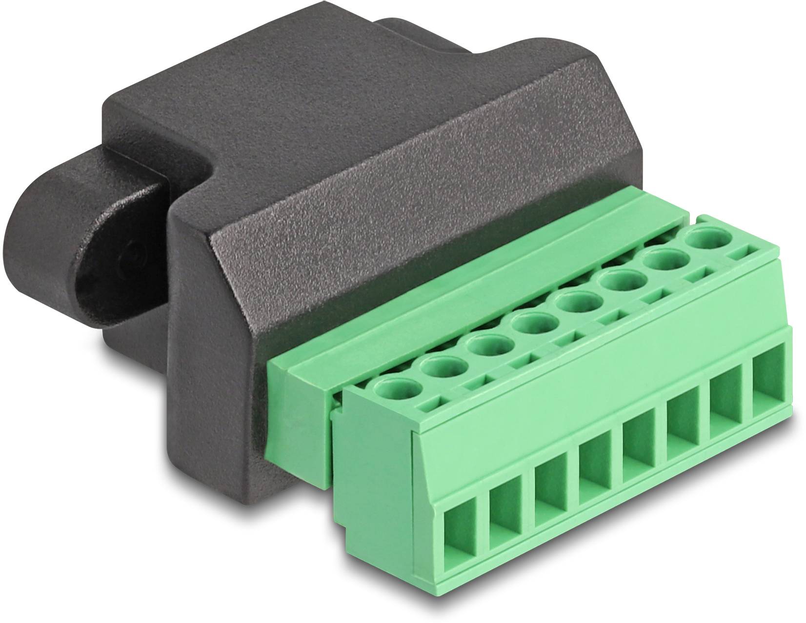 Delock RJ45 réseau informatique Adaptateur [1x RJ45 femelle - 1x prise femelle] noir, vert