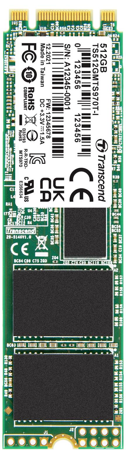 Transcend 512 GB SSD interne SATA M.2 2280 TS512GMTS970TI-VS1