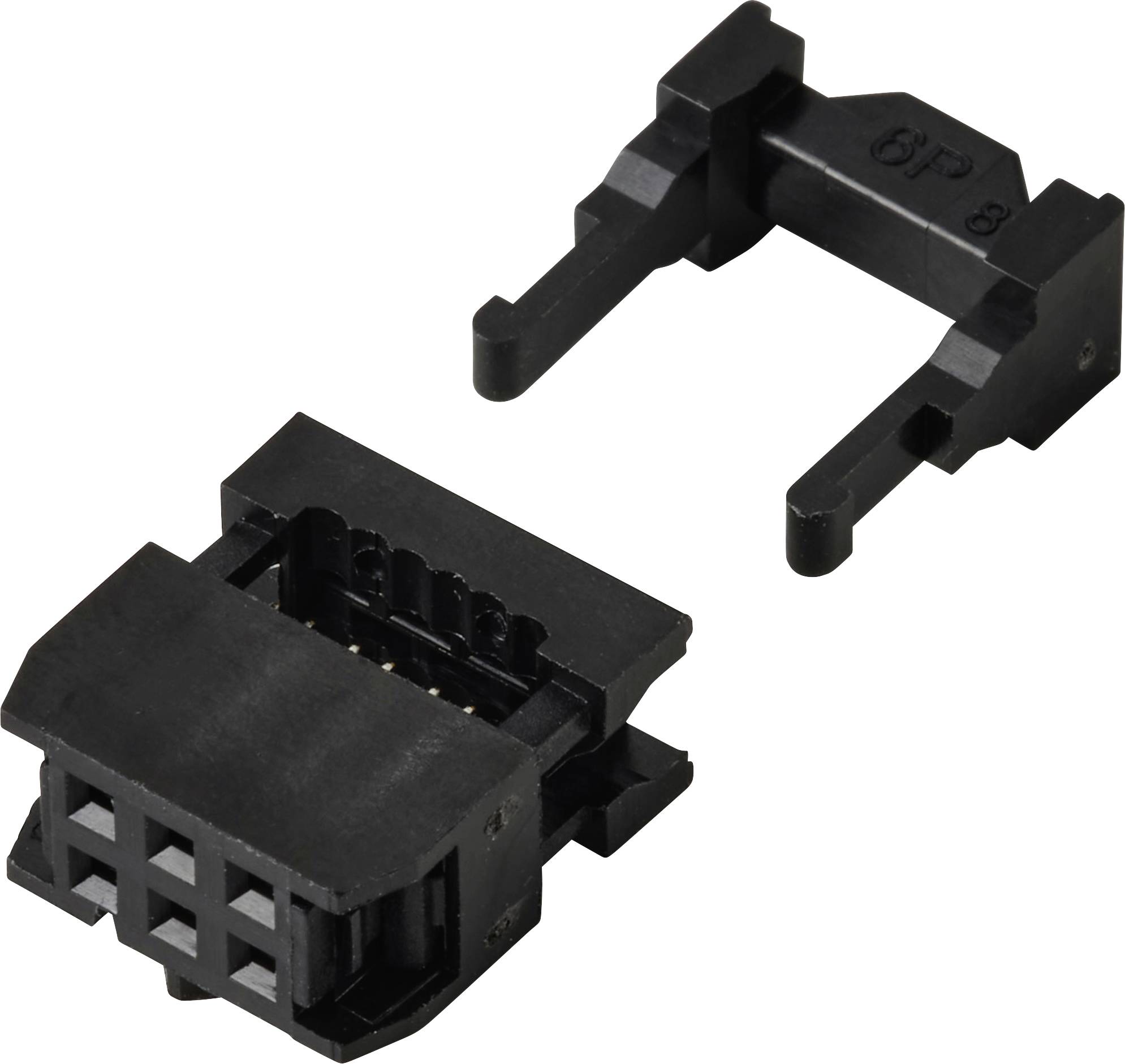TRU COMPONENTS TC-13537784 Connecteur fil à carte avec décharge de traction Pas: 2.54 mm Nbr total de pôles: 6 Nbr de rangées: 2