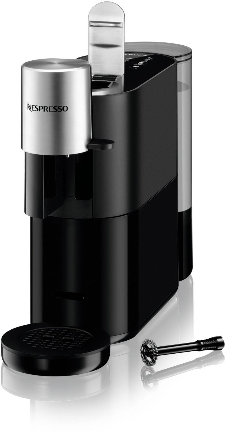 Krups Atelier XN8908 Machine à capsules noir, argent One Touch, avec embout de mousseur à lait