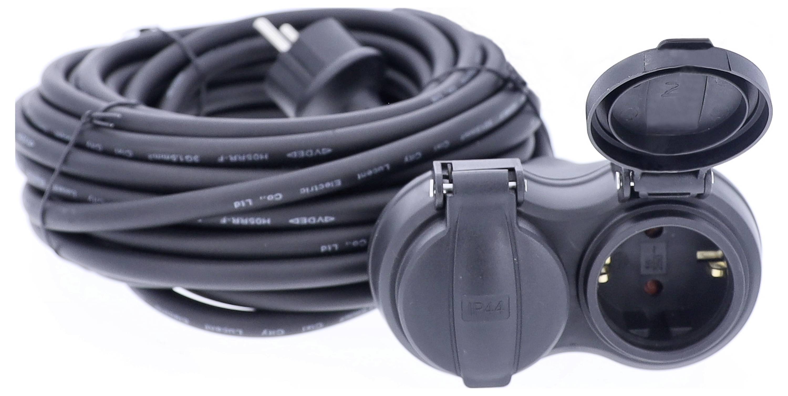 AS Schwabe 60661 Bloc multiprise noir