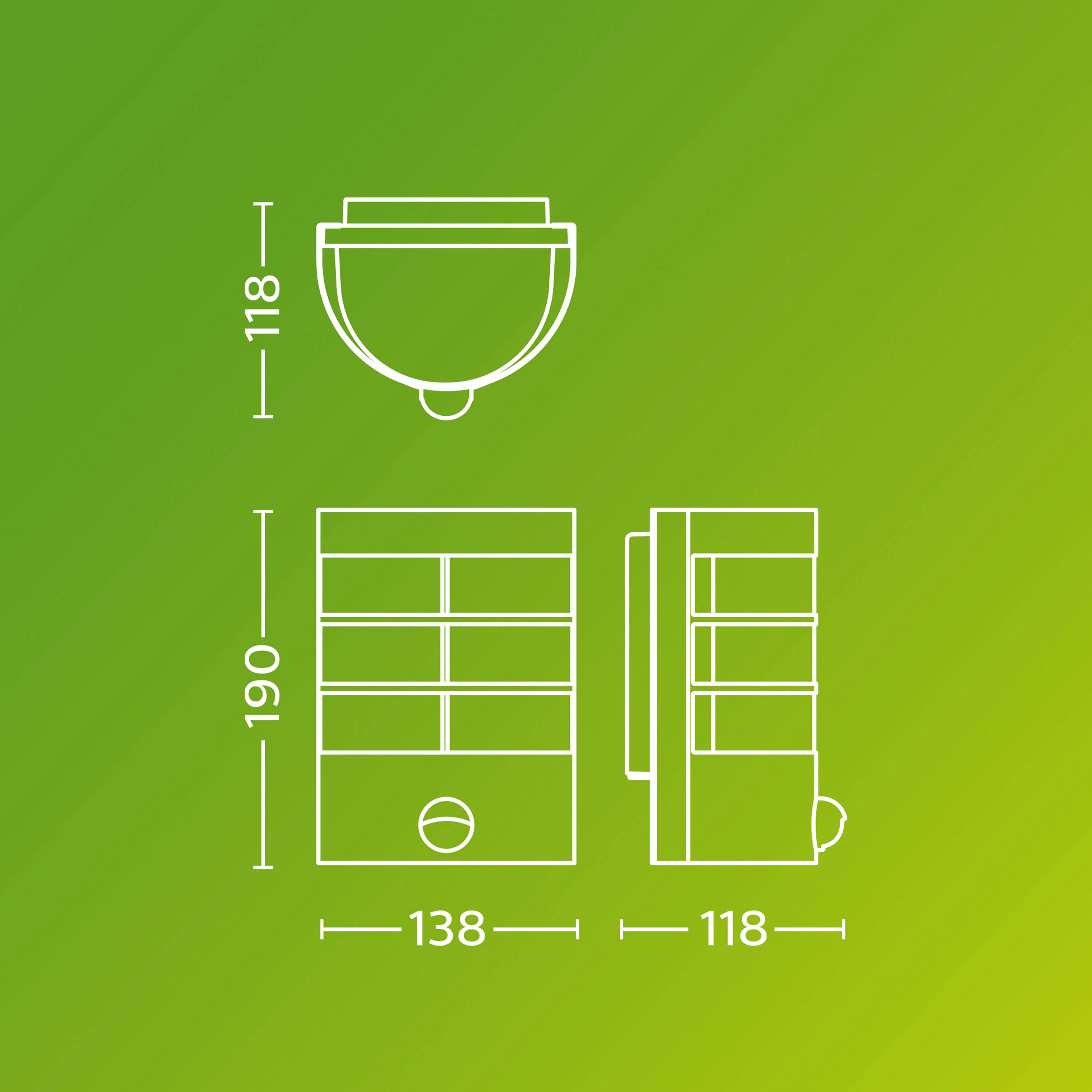 Philips LED Calgary 929004668801 Applique extérieure E27 anthracite