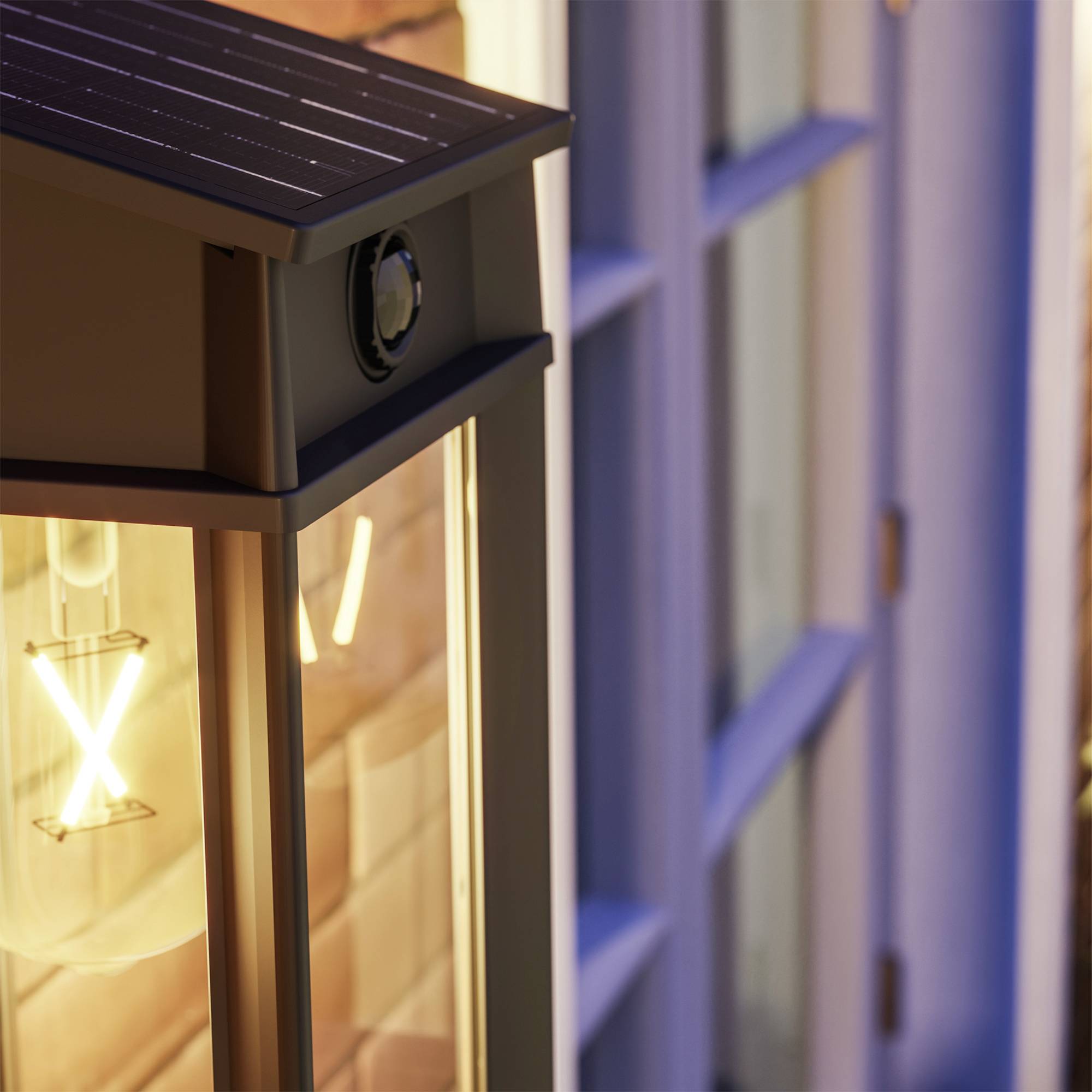 Philips LED Geri 929004632601 Applique solaire extérieure avec détecteur de mouvement LED 3.2 W noir