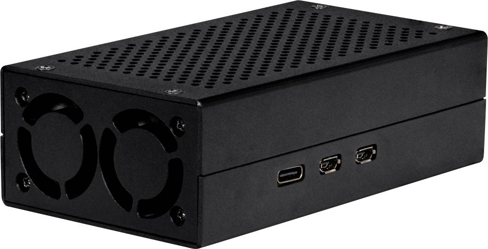 Joy-it ALU CASE for Pi5+M2 HAT / AI Kit Boîtier pour ordinateur monocarte Convient pour (kits de développement): Raspberry Pi®