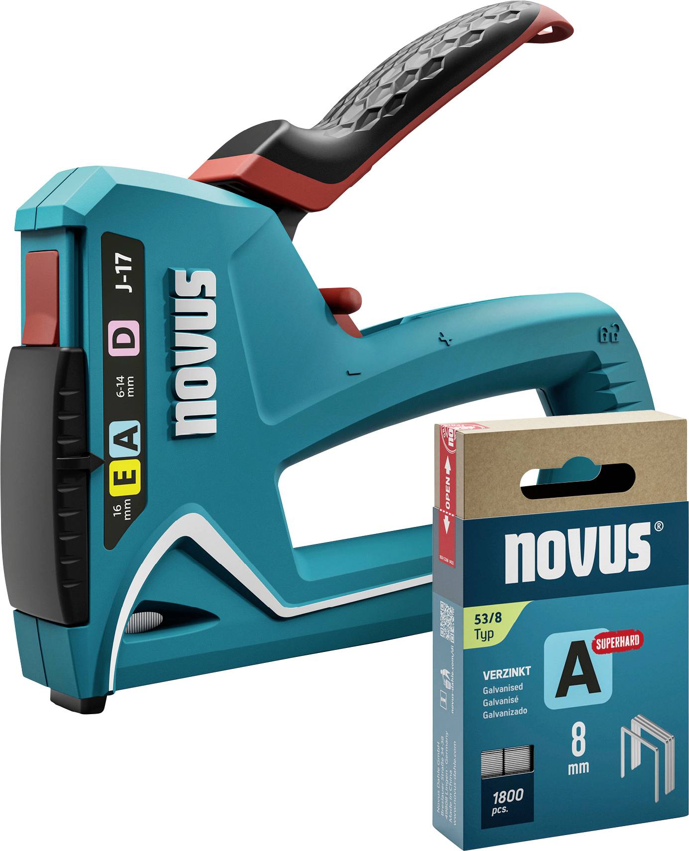 Novus Tools J-17 030-0458 Agrafeuse manuelle Longueur de l'agrafe 6 - 14 mm