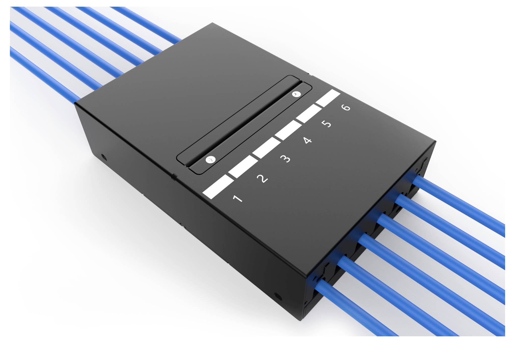 Digitus DN-93708-6 Support pour module RJ45 Keystone non équipé 1 pc(s)