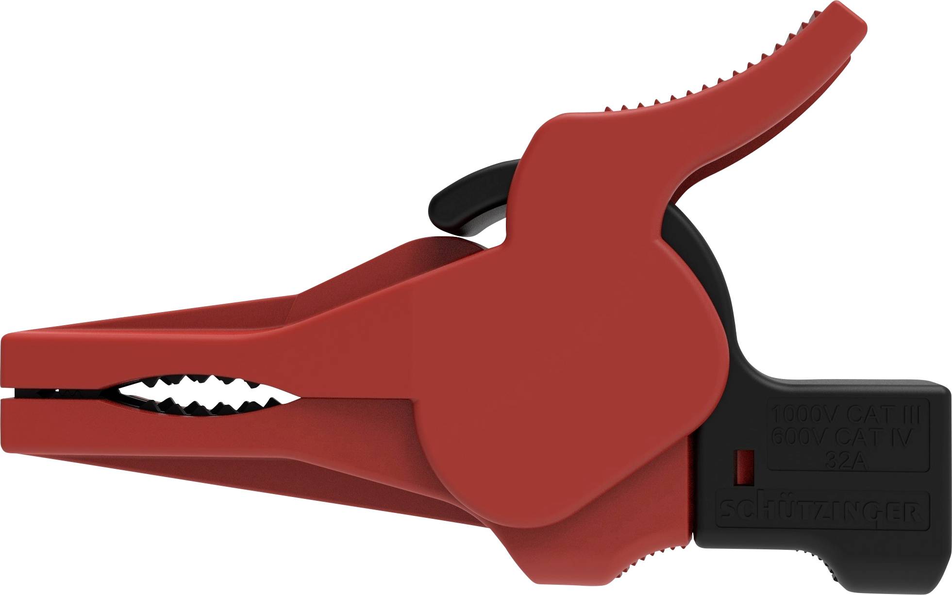 Schützinger SAK 9230 Ni / RT Pince crocodile de sécurité femelle rouge