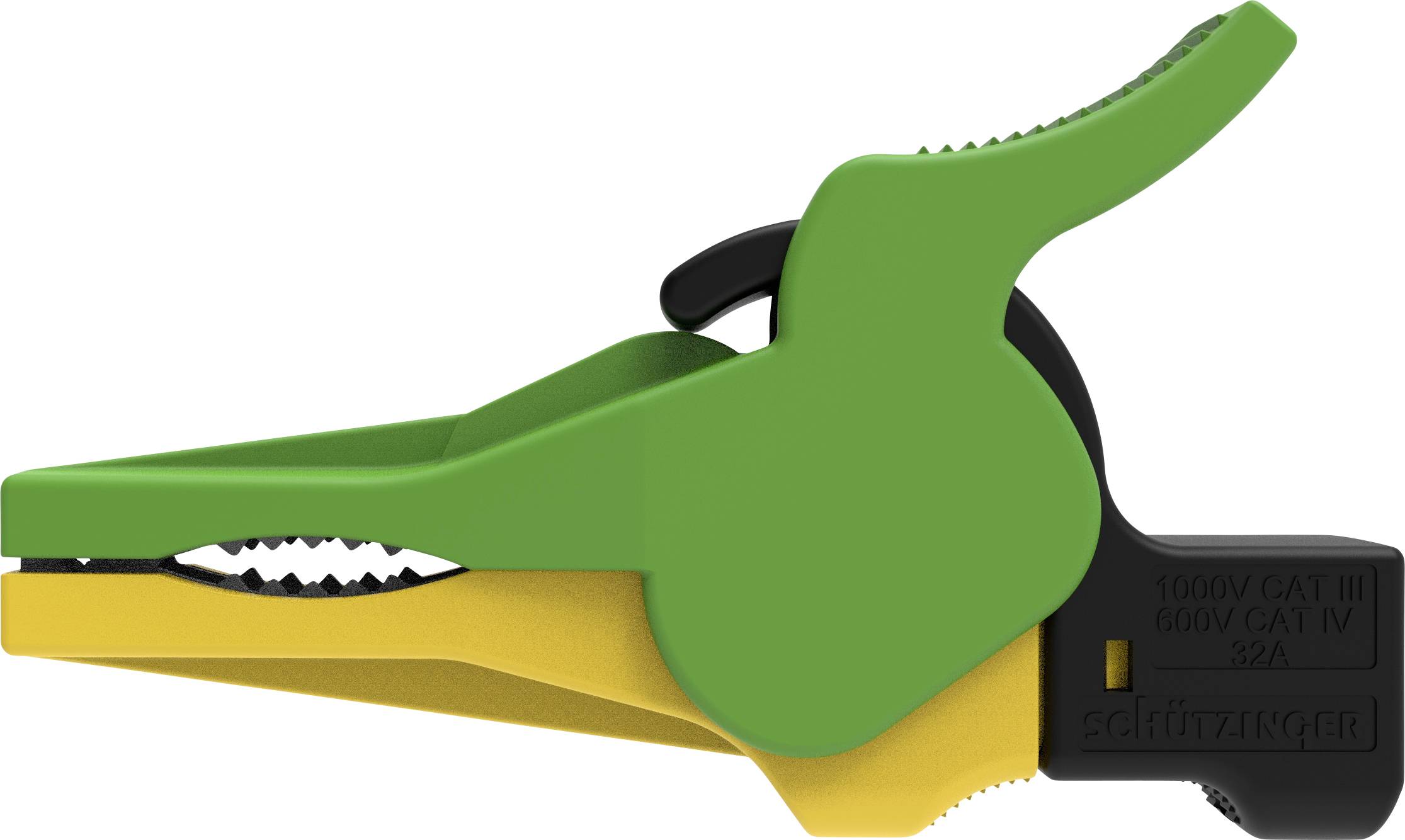 Schützinger SAK 9230 Ni / GNGE Pince crocodile de sécurité femelle vert-jaune