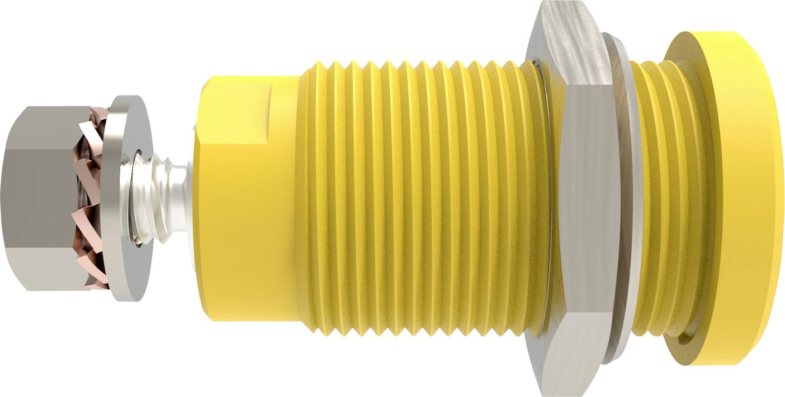 Schützinger DI SEB 9424 Ni / GE Prise encastrée de sécurité droit jaune 1 pc(s)