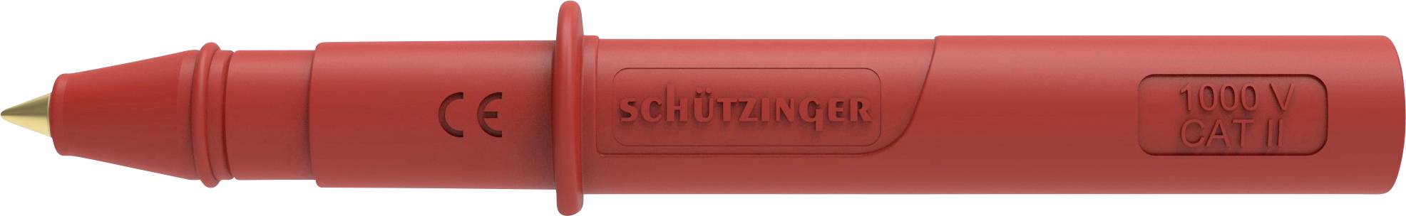 Pointe de touche de sécurité Schützinger SPS 9406 Ni / RT femelle rouge 1 pc(s)