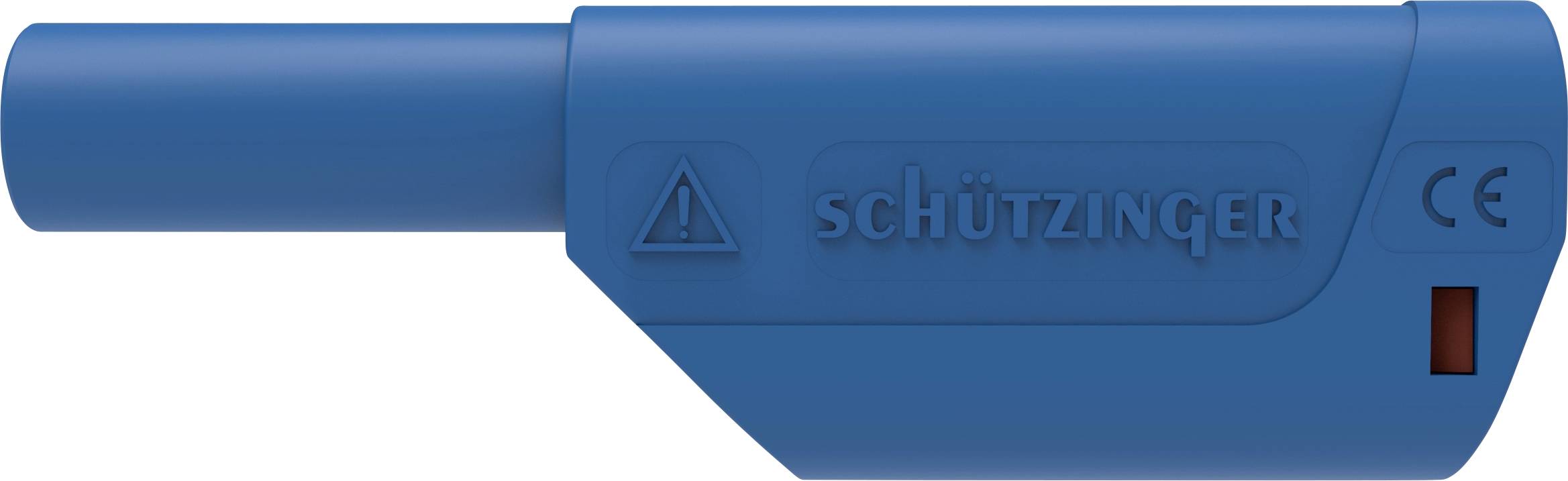 Schützinger DI SFK 8500 L Ni / AS / BL Fiche à ressort de sécurité droit Ø de la broche: 4 mm bleu 1 pc(s)