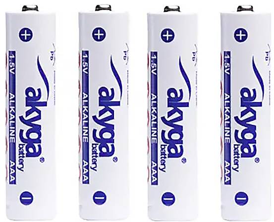 Akyga AAA LR03 Pile LR3 (AAA) alcaline(s) 1300 mAh 1.5 V 4 pc(s)