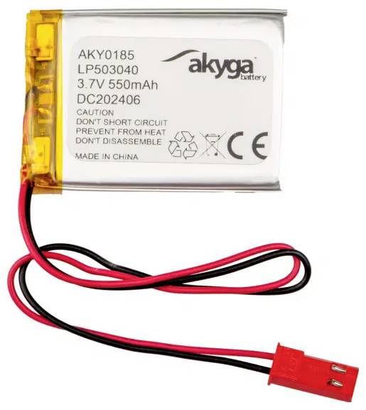Akyga LP503040 Pack de piles rechargeables x batterie spéciale LiPo 3.7 V 550 mAh
