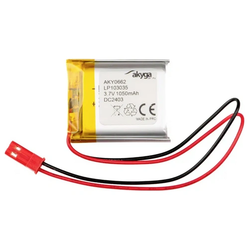 Akyga LP103035 Pack de piles rechargeables x batterie spéciale LiPo 3.7 V 1050 mAh Akyga LP103035 Pack de piles rechargeables x batterie spéciale LiPo 3.7 V 1050 mAh