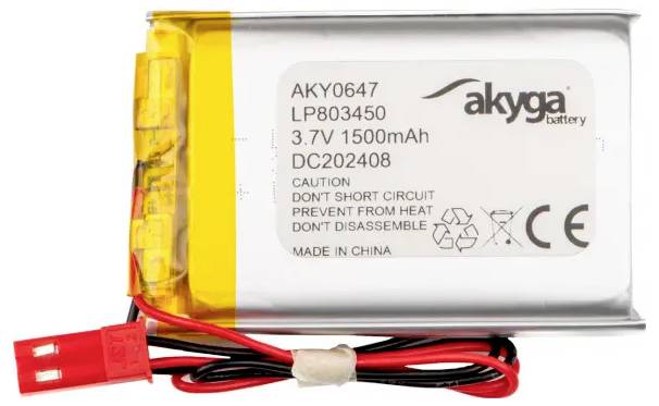 Akyga LP803450 Pack de piles rechargeables x batterie spéciale LiPo 3.7 V 1500 mAh