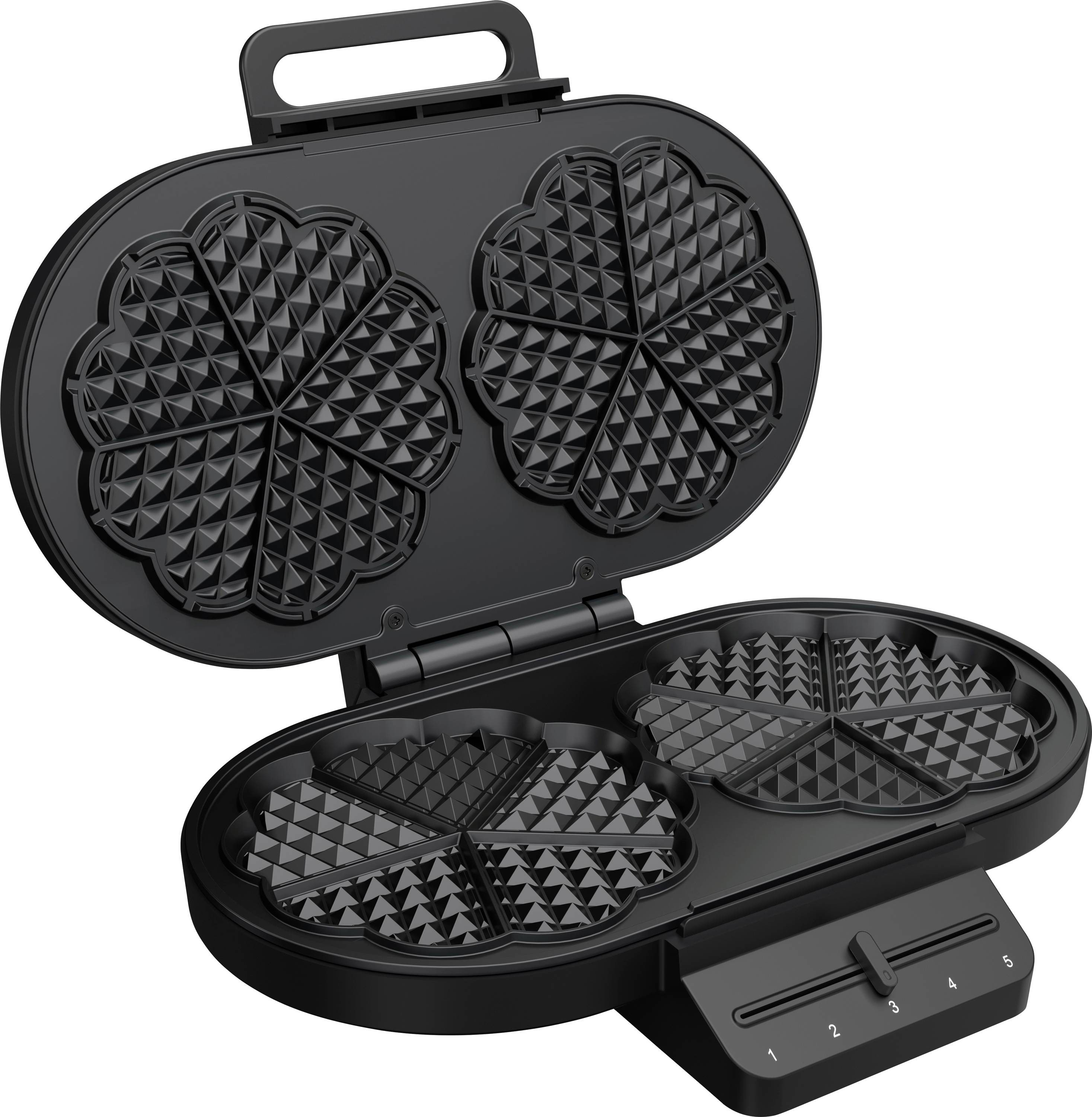 Princess Double gaufrier revêtement anti-adhésif, sans BPA, protection contre la surchauffe noir