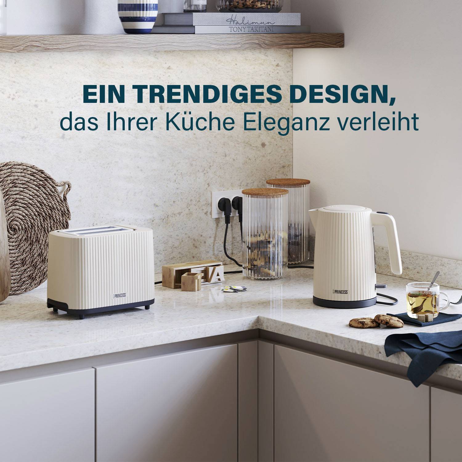 Princess Grille-pain blanc crème