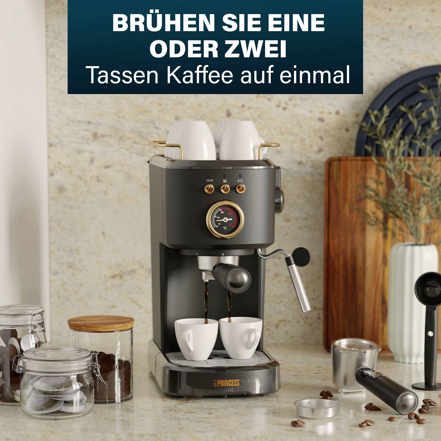 Préparez un café d'une ou deux tasses à la fois