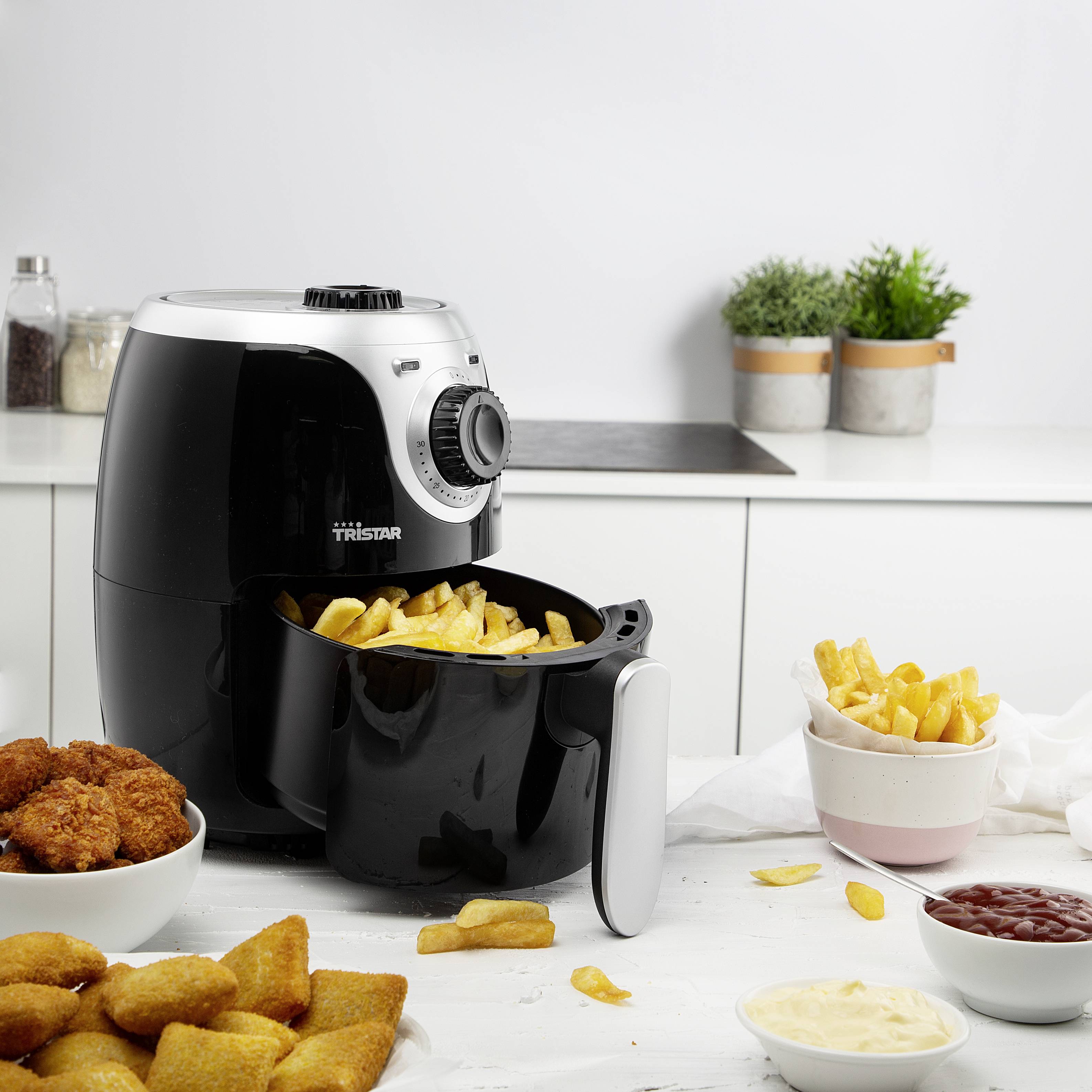 Tristar Friteuse à air chaud 2 l 1000 W noir, argent