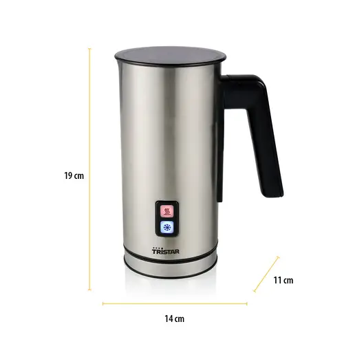 Tristar MK-2277 Mousseur à lait acier inoxydable 550 W Tristar MK-2277 Mousseur à lait acier inoxydable 550 W