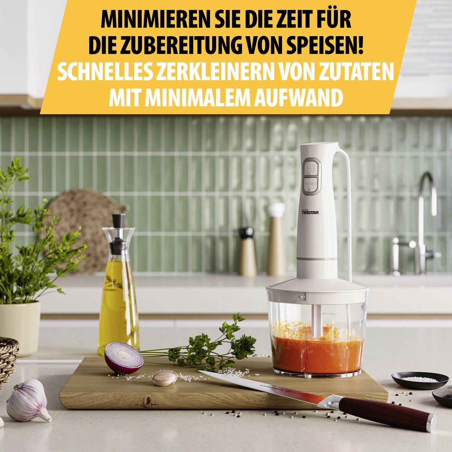 Tristar Mixeur plongeant 350 W blanc