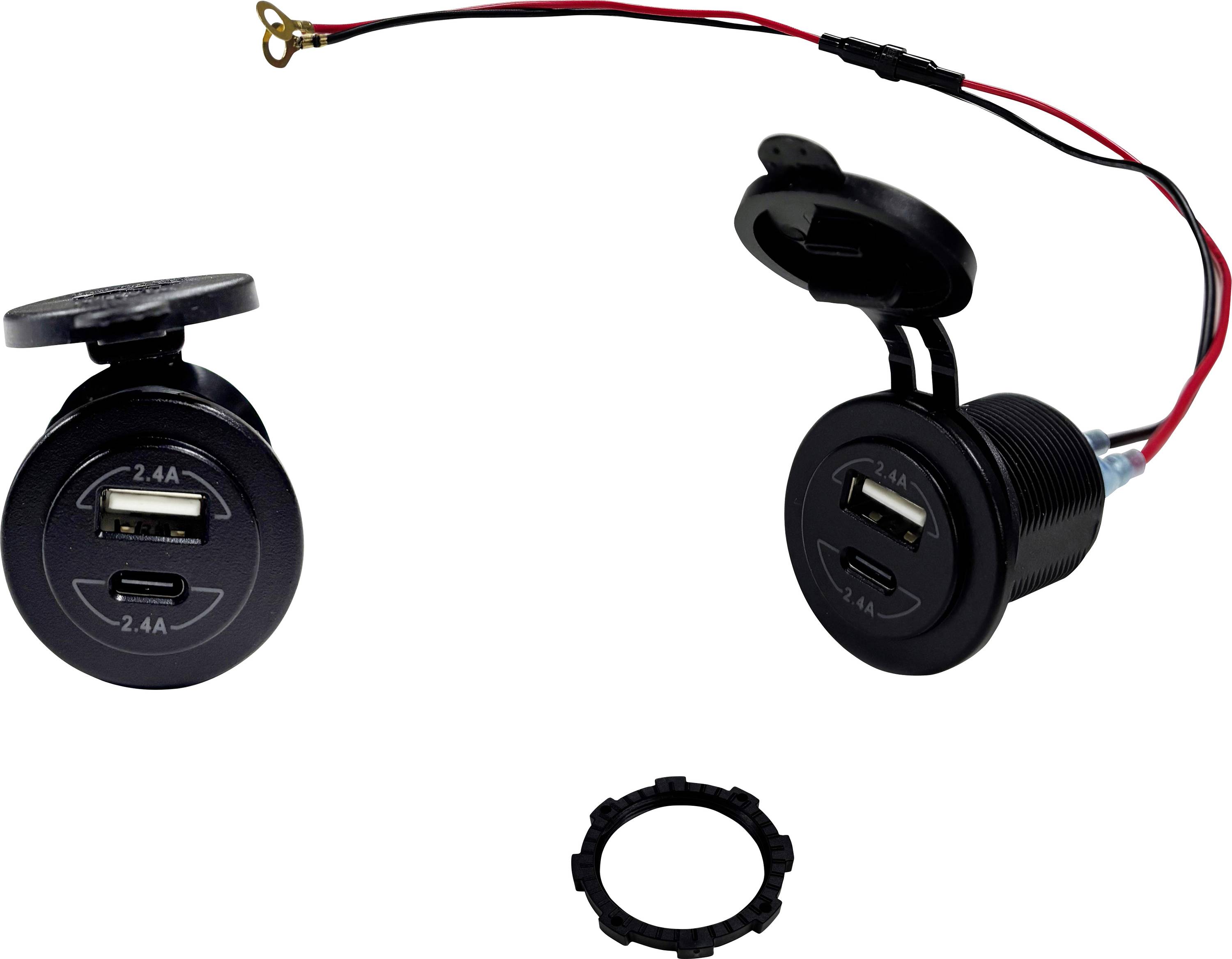 HP Autozubehör Dual USB+C femelle encastrable