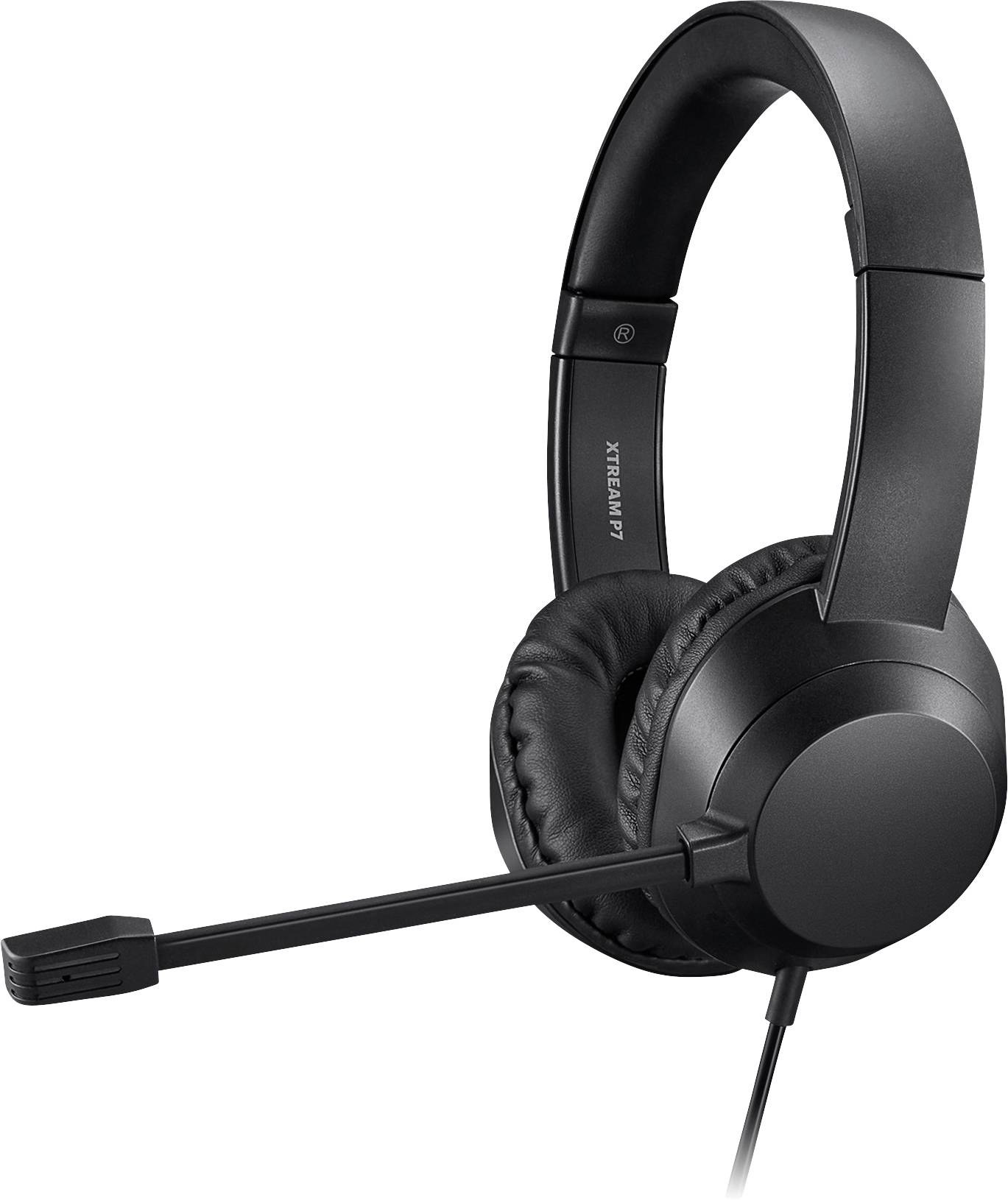 Adesso Xtream P7 AI Copilot Headset Micro-casque supra-auriculaire filaire Stereo noir moucheté micro-casque ordinateur