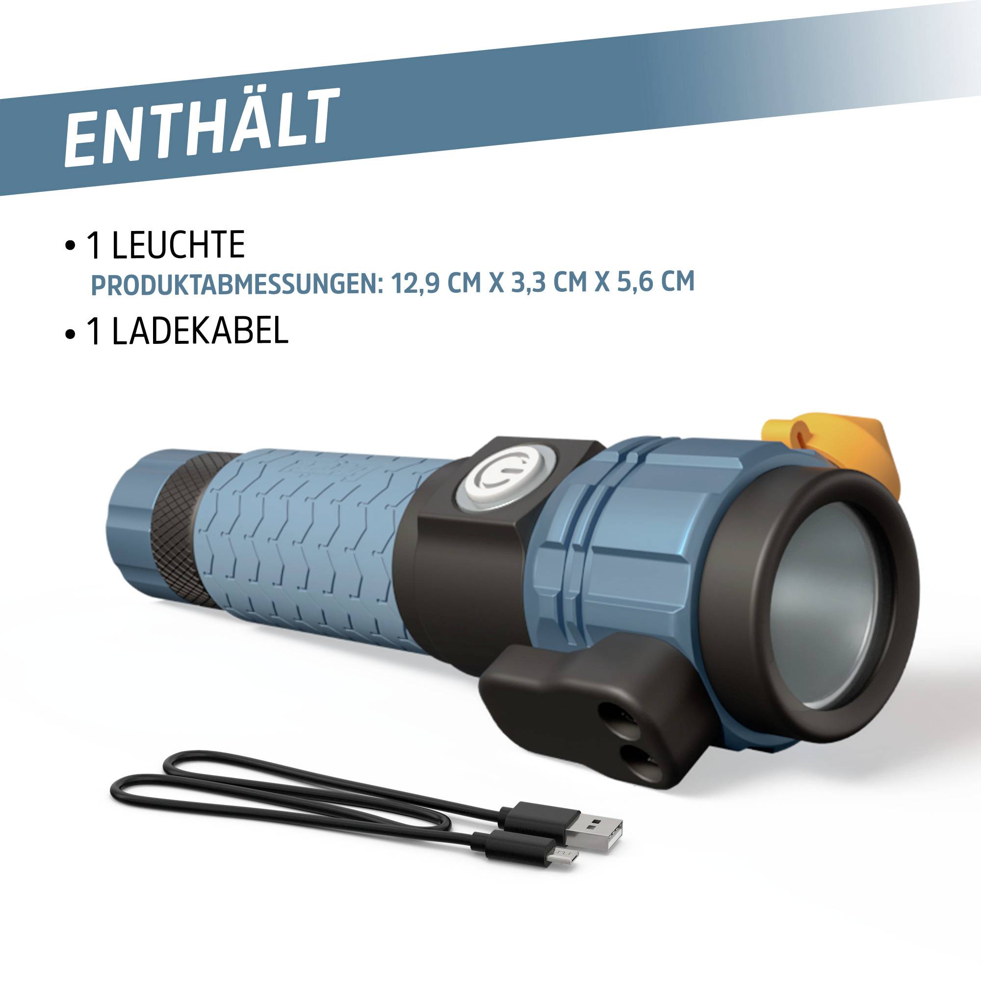 Lampe de poche Energizer Auto Metal Light LED à batterie 500 lm