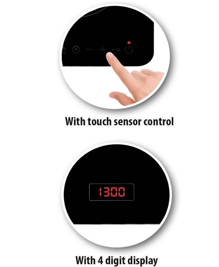 Alpina Switzerland 871125218303 Plaque à induction voyant lumineux, protection contre la surchauffe