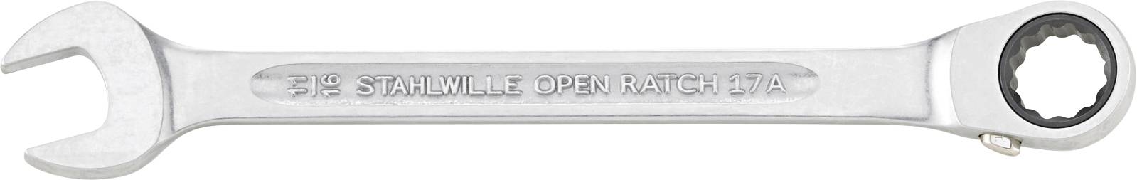 Stahlwille 41473838 OPEN RATCH 17a 11/16 15° Clé mixte à cliquet annulaire