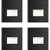 Paulmann 41308 Edge Applique à LED encastrable jeu de 4 LED LED noir (mat) Paulmann 41308 Edge Applique à LED encastrable jeu de 4 LED LED noir (mat)
