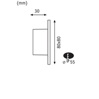 Paulmann 41308 Edge Applique à LED encastrable jeu de 4 LED LED noir (mat) Paulmann 41308 Edge Applique à LED encastrable jeu de 4 LED LED noir (mat)