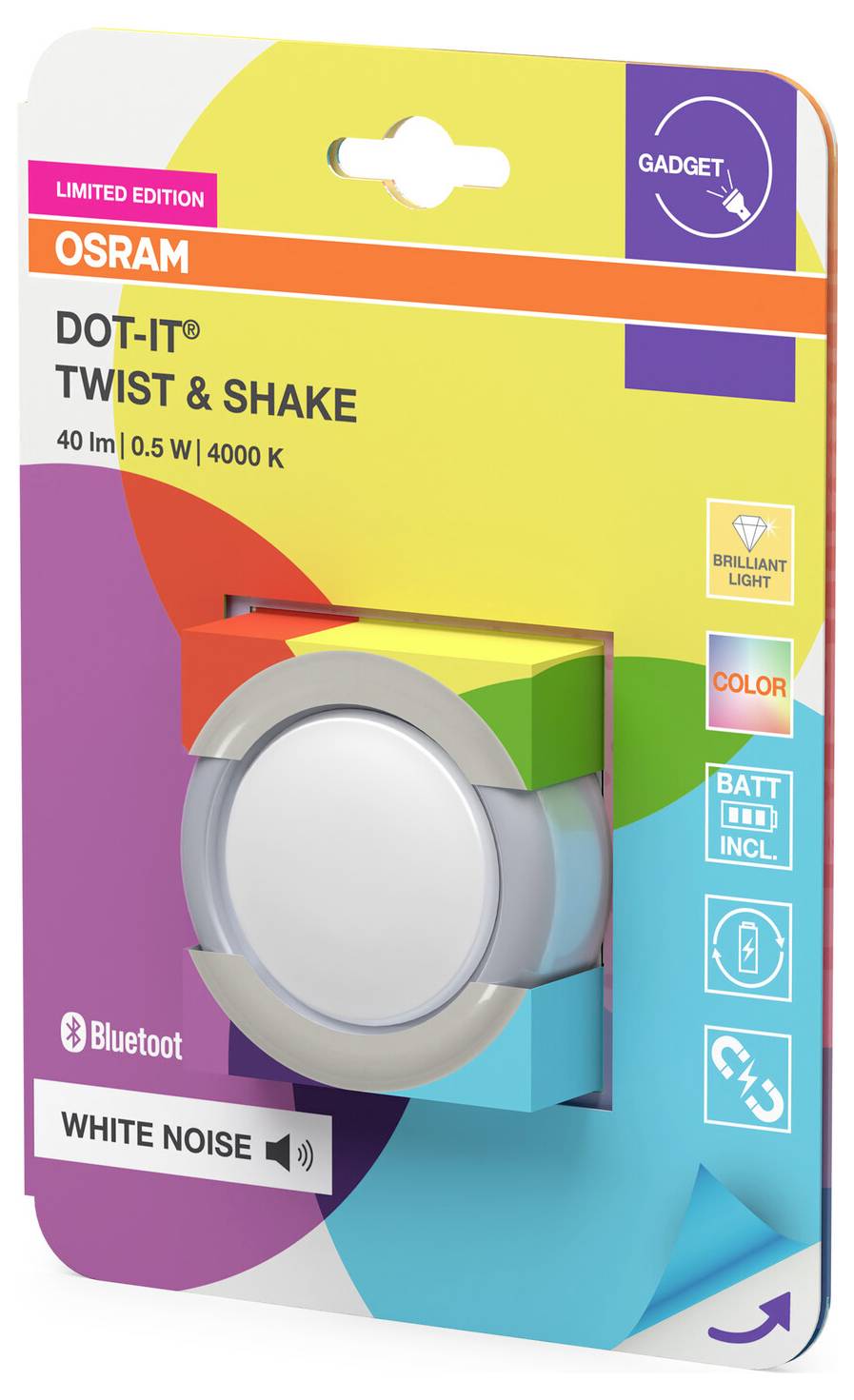 OSRAM HOMELIGHTING 4058075849280 Dot-It Twist Petite lampe mobile LED gris