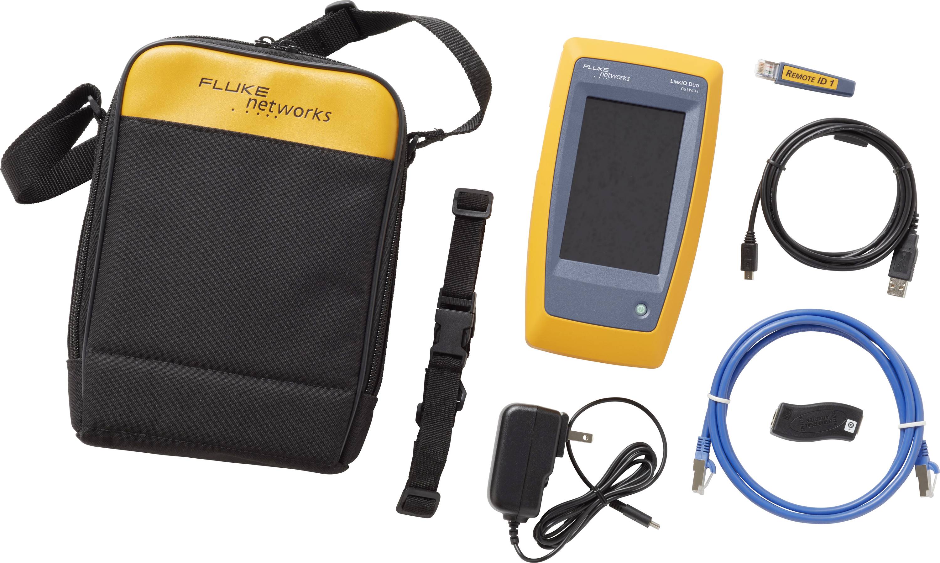 Fluke Networks LIQ-DUO-H6-EU Testeur de câble, réseau et WiFi Adapté pour (spécifications réseau (CAT)): CAT 4, CAT 5, CAT 5e