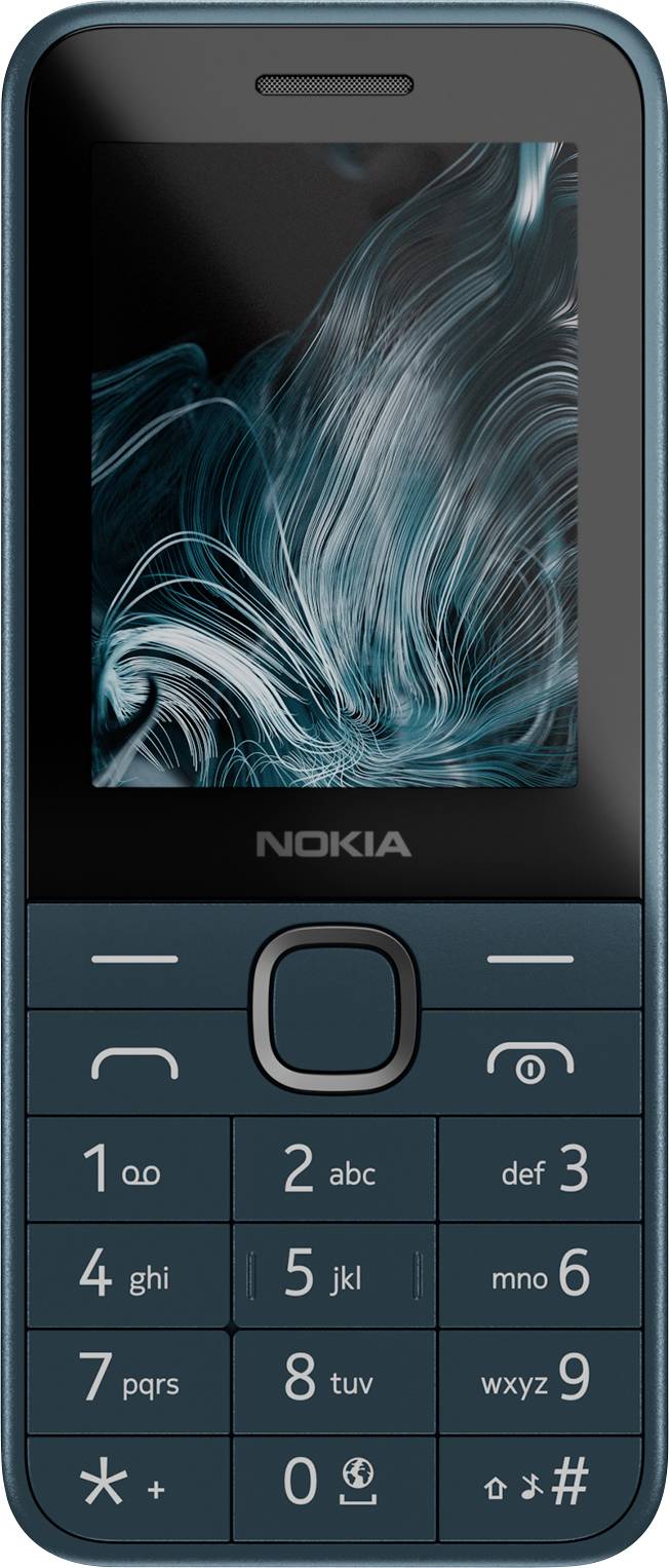 Un simple téléphone mobile avec des touches, un petit écran et l'inscription 'Nokia' en dessous de l'écran.