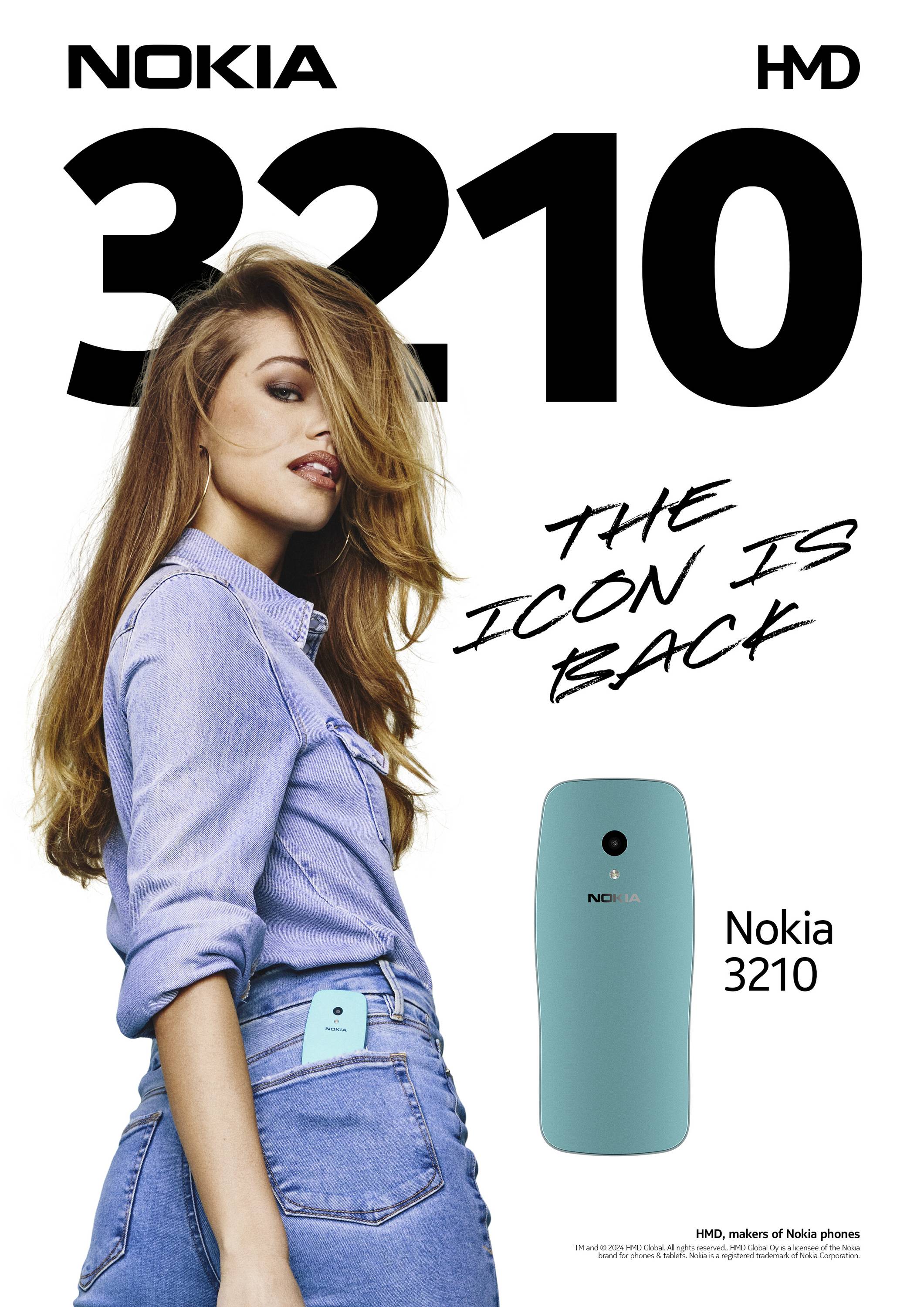 Nokia 3210 Téléphone portable double SIM bleu